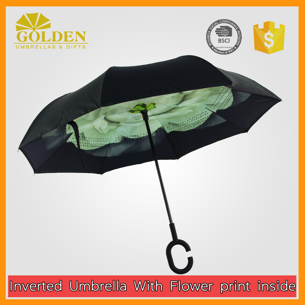 Double Layer Inverted Inverted Umbrella Is Light And Sturdy Colourful Mandala Shadan Oriental Circle Ornament Reverse Umbrella And Windproof Umbrella